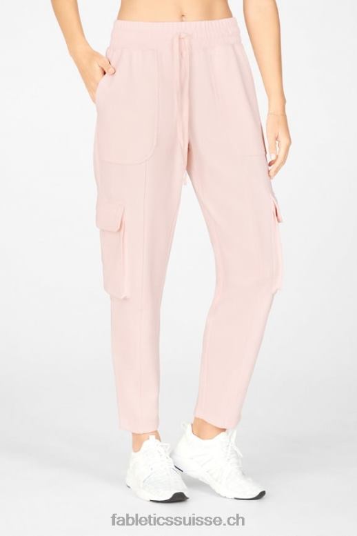 femmes pantalon cargo en nyla B0B6R205 rouille/cèdre poussiéreux/rose perle Fabletics