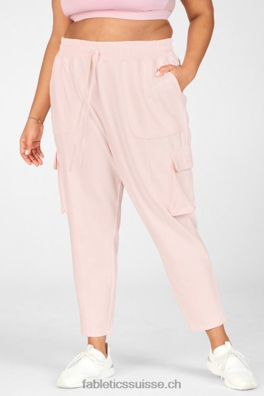 femmes pantalon cargo en nyla B0B6R206 rugissement/rose vif Fabletics