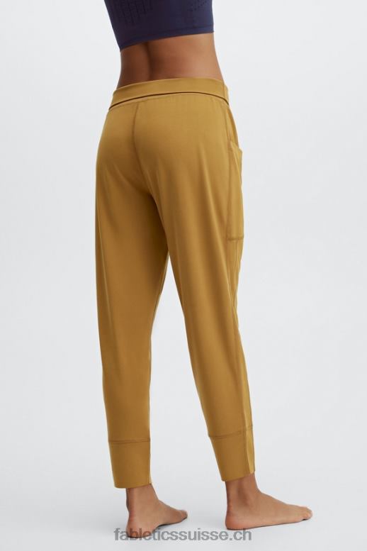 femmes pantalon à cordon de serrage en maille élégante B0B6R154 noir/blanc classique Fabletics