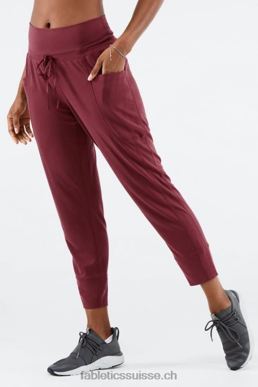 femmes pantalon à cordon de serrage en maille élégante B0B6R157 ultraviolet/écorce de saule Fabletics