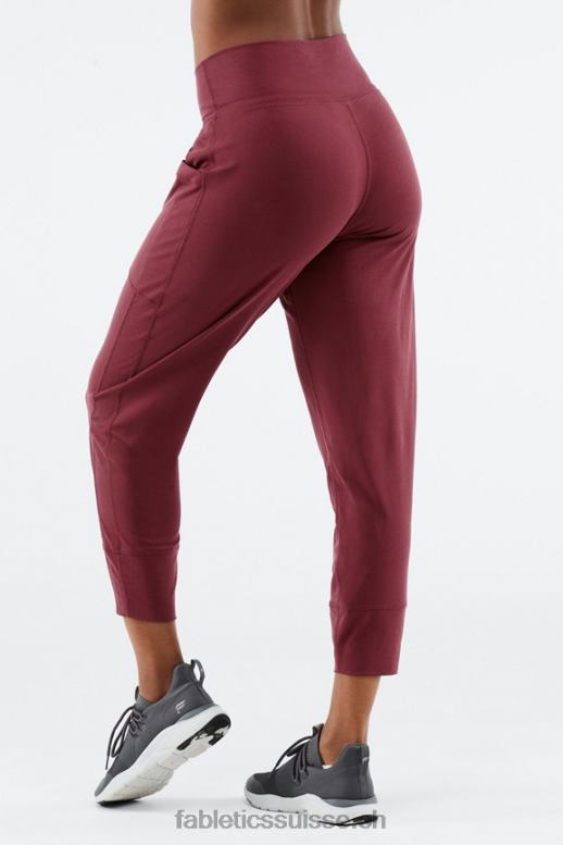 femmes pantalon à cordon de serrage en maille élégante B0B6R157 ultraviolet/écorce de saule Fabletics