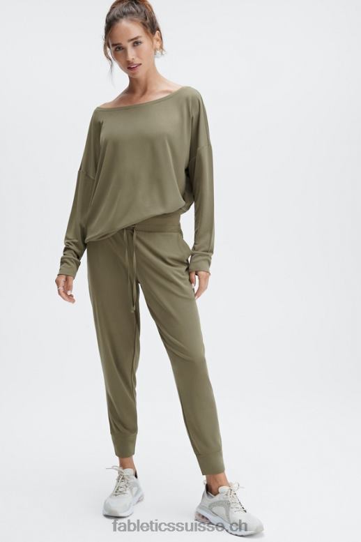 femmes pantalon à cordon de serrage en tricot éco-élégant B0B6R100 logo terrazzo/réfléchissant Fabletics