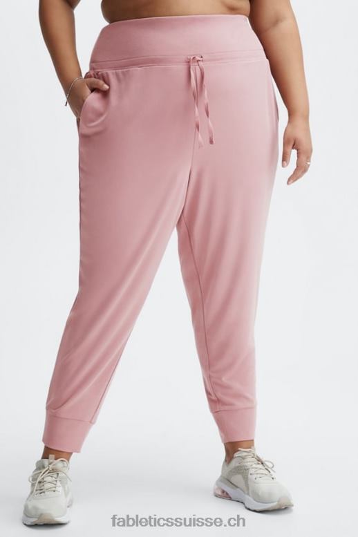 femmes pantalon à cordon de serrage en tricot éco-élégant B0B6R102 bleu marine/logo réfléchissant Fabletics