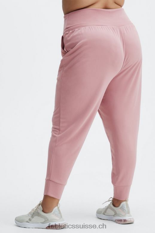 femmes pantalon à cordon de serrage en tricot éco-élégant B0B6R102 bleu marine/logo réfléchissant Fabletics