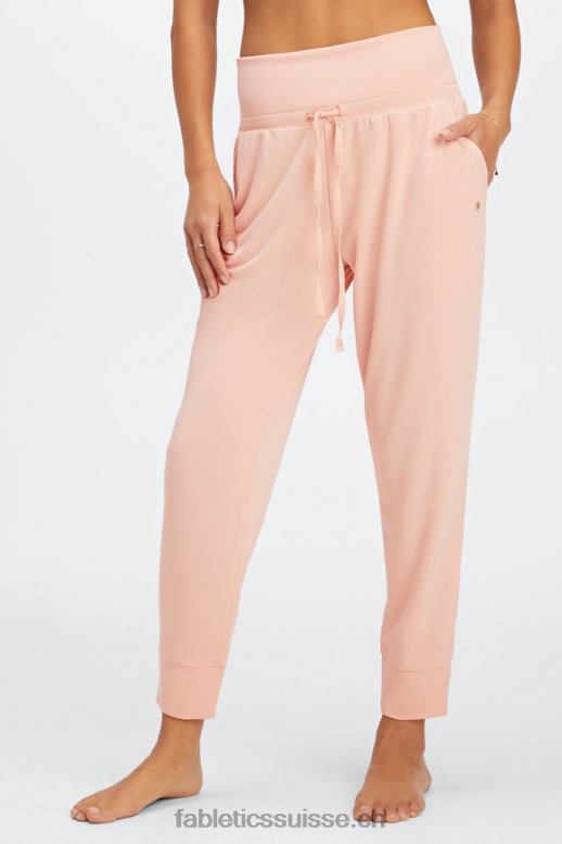femmes pantalon à cordon de serrage en tricot éco-élégant B0B6R98 coque souple/logo réfléchissant Fabletics