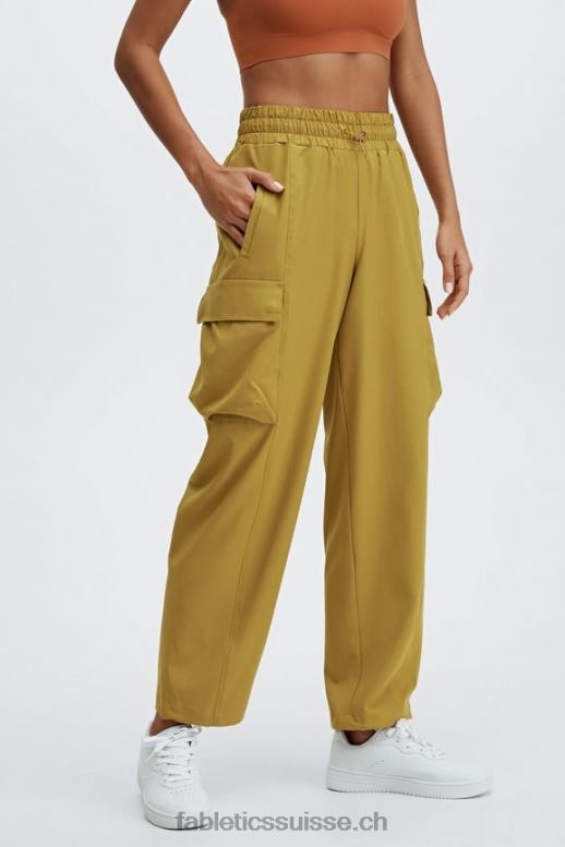 femmes pantalon de survêtement cargo eleanor B0B6R176 gris minéral/rouge fraise Fabletics