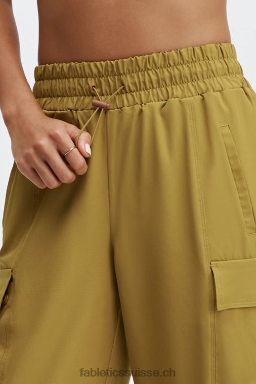 femmes pantalon de survêtement cargo eleanor B0B6R176 gris minéral/rouge fraise Fabletics