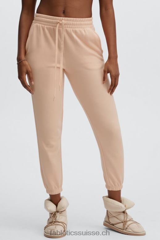 femmes pantalon de survêtement classique eco go-to B0B6R95 crème noire/citron Fabletics