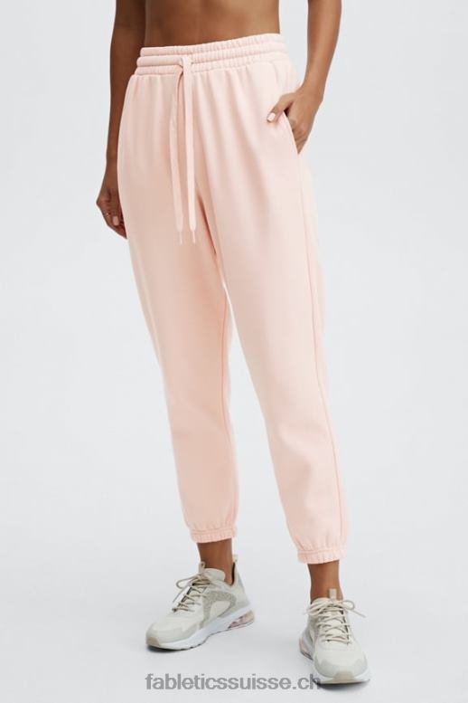 femmes pantalon de survêtement classique eco go-to B0B6R97 rayure française/orange passion Fabletics