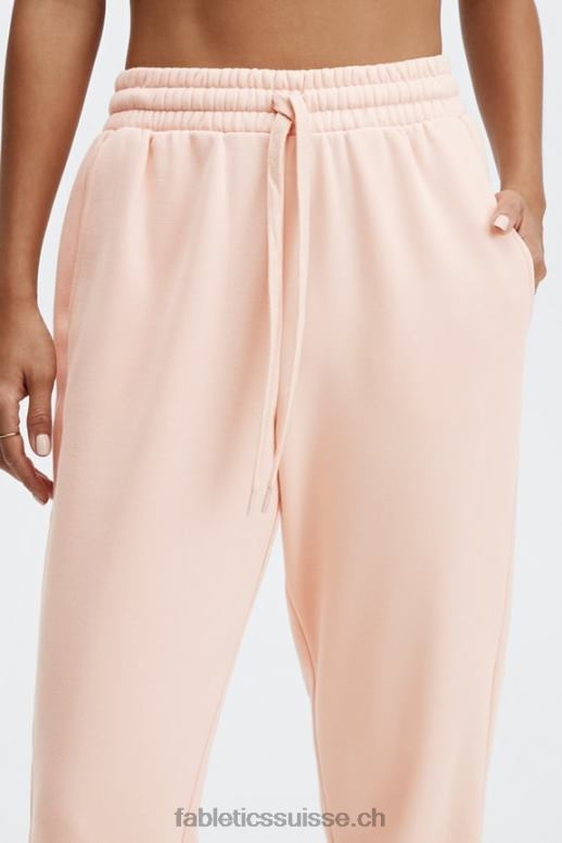 femmes pantalon de survêtement classique eco go-to B0B6R97 rayure française/orange passion Fabletics