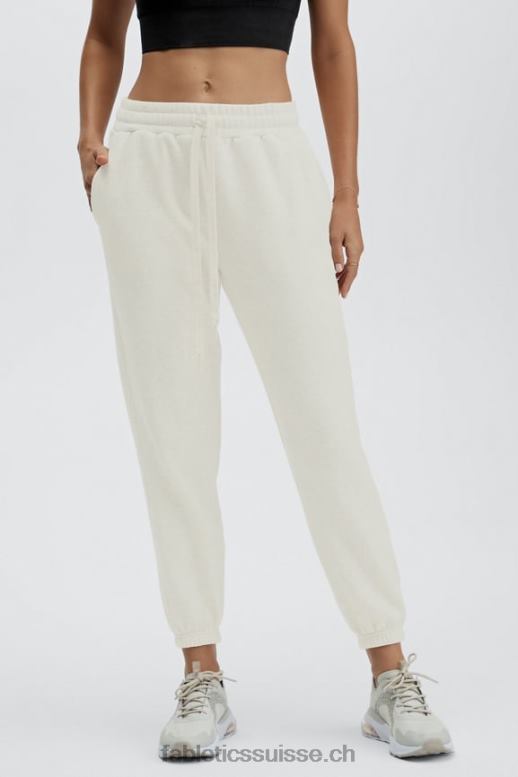 femmes pantalon de survêtement classique incontournable B0B6R165 noir blanc Fabletics