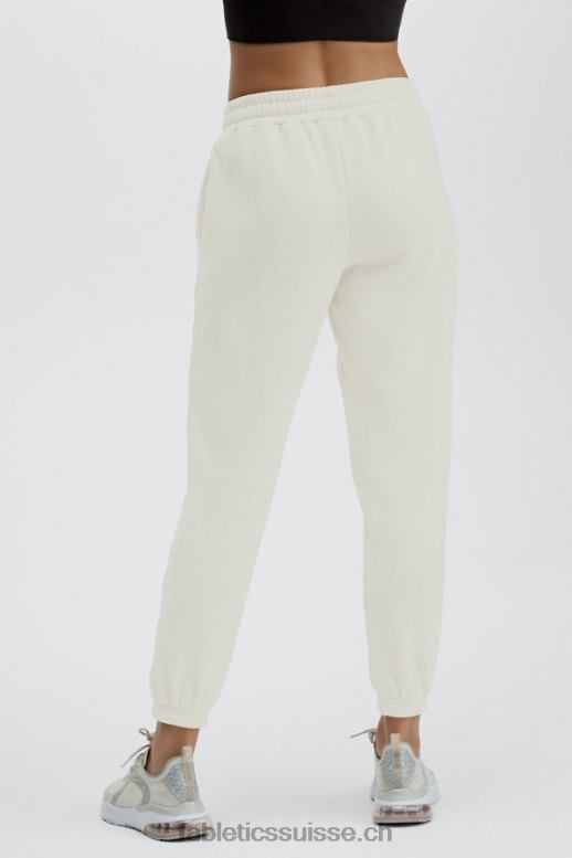 femmes pantalon de survêtement classique incontournable B0B6R165 noir blanc Fabletics