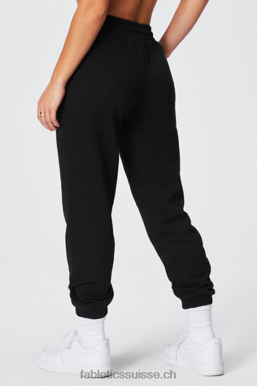 femmes pantalon de survêtement en polaire pour toujours B0B6R71 noir/étain Fabletics