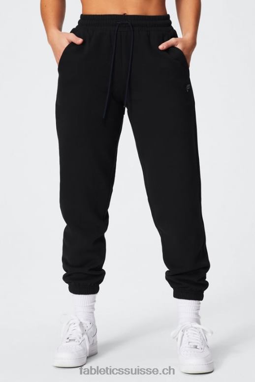 femmes pantalon de survêtement en polaire pour toujours B0B6R71 noir/étain Fabletics