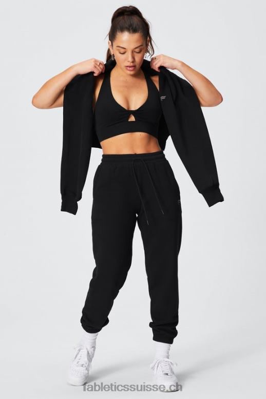 femmes pantalon de survêtement en polaire pour toujours B0B6R71 noir/étain Fabletics