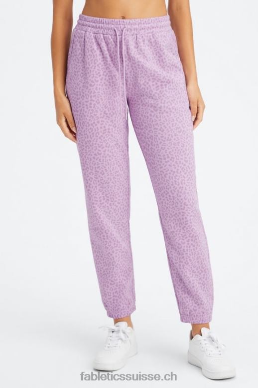 femmes pantalon de survêtement en polaire pour toujours B0B6R72 orchidée léopard bicolore/lavande chaude Fabletics