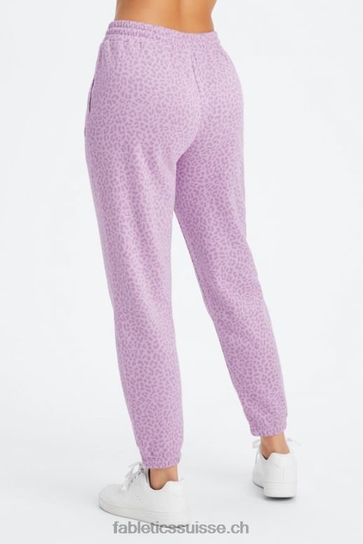femmes pantalon de survêtement en polaire pour toujours B0B6R72 orchidée léopard bicolore/lavande chaude Fabletics