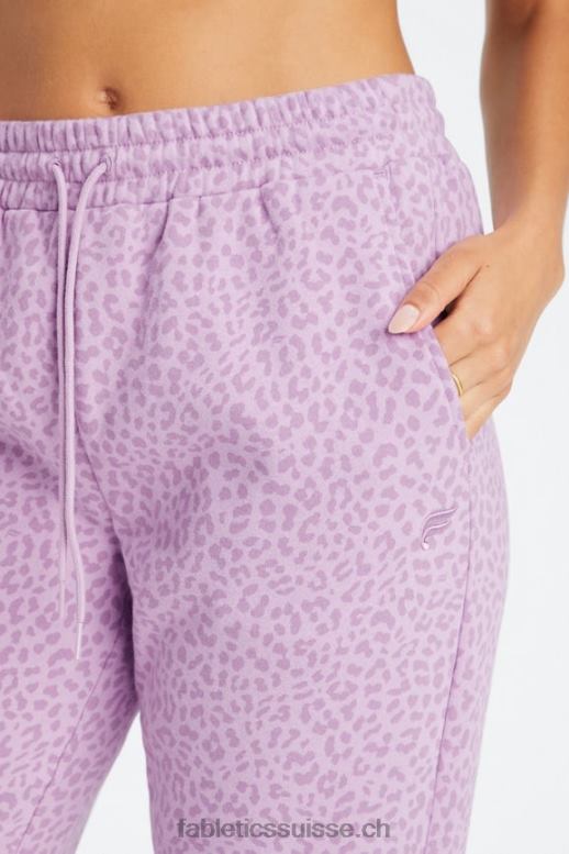 femmes pantalon de survêtement en polaire pour toujours B0B6R72 orchidée léopard bicolore/lavande chaude Fabletics