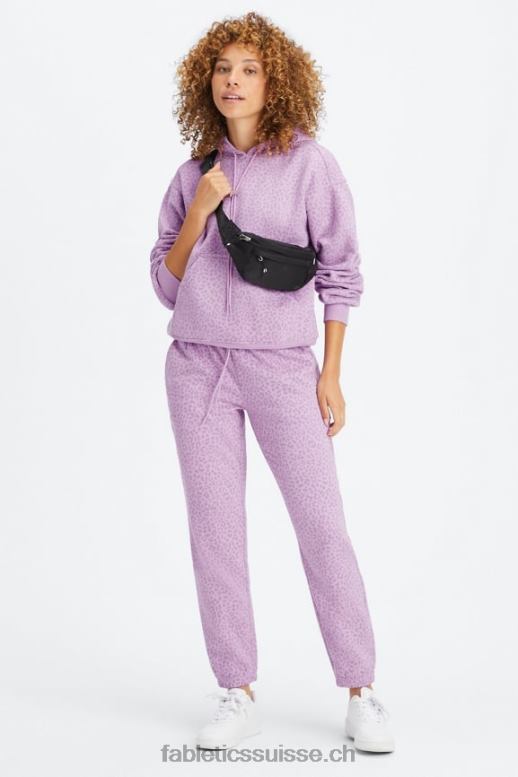 femmes pantalon de survêtement en polaire pour toujours B0B6R72 orchidée léopard bicolore/lavande chaude Fabletics
