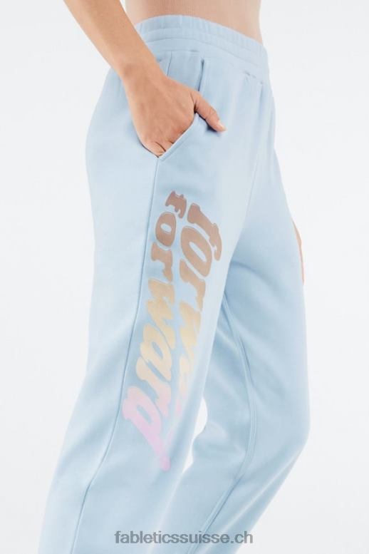 femmes pantalon de survêtement graphique reina B0B6R145 pierre bleue/avant Fabletics