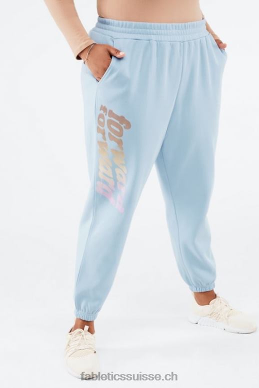 femmes pantalon de survêtement graphique reina B0B6R146 pierre bleue/avant Fabletics
