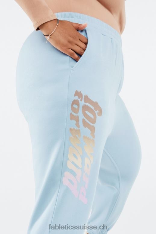 femmes pantalon de survêtement graphique reina B0B6R146 pierre bleue/avant Fabletics