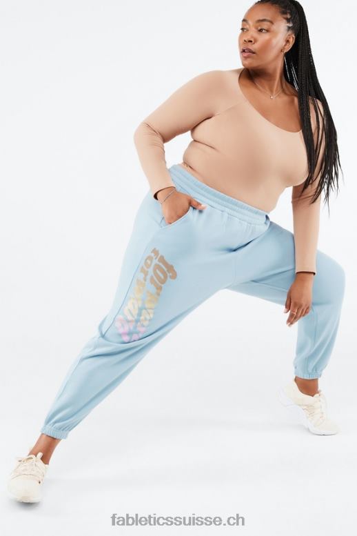 femmes pantalon de survêtement graphique reina B0B6R146 pierre bleue/avant Fabletics