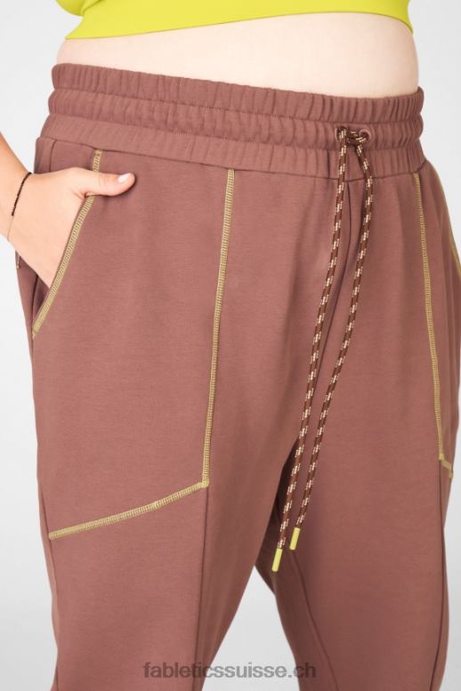 femmes pantalon de survêtement iris B0B6R222 châtaigne/gaïa/zeste Fabletics