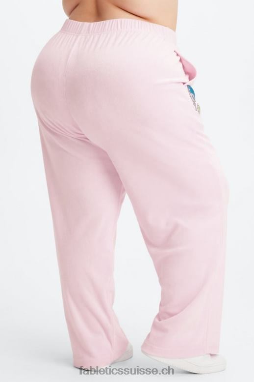 femmes pantalon de survêtement large en tissu éponge B0B6R137 léopard corail/argent réfléchissant Fabletics
