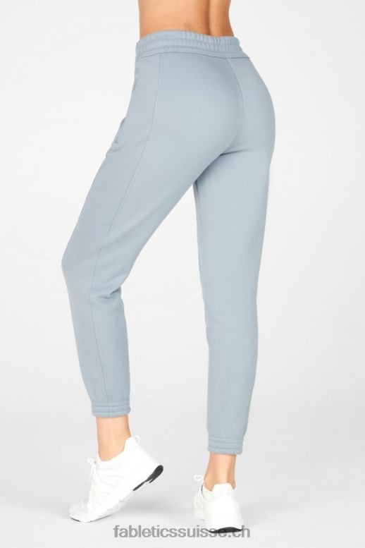 femmes pantalon de survêtement slim amelia ii B0B6R203 vert ardoise/crème citron Fabletics