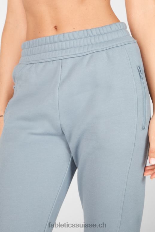 femmes pantalon de survêtement slim amelia ii B0B6R203 vert ardoise/crème citron Fabletics