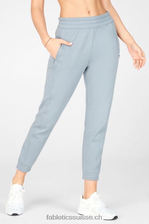 femmes pantalon de survêtement slim amelia ii B0B6R203 vert ardoise/crème citron Fabletics