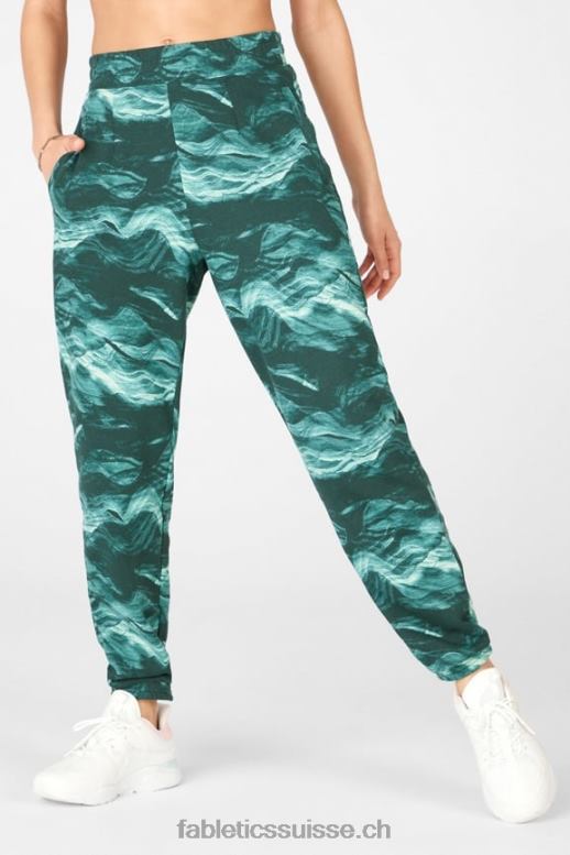 femmes pantalon de survêtement slim cloe B0B6R207 guépard noir/ondé Fabletics