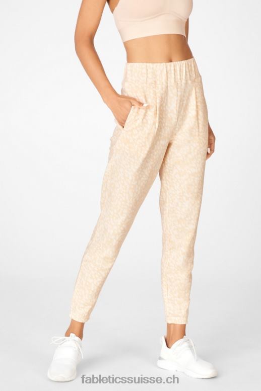 femmes pantalon de survêtement slim cloe B0B6R229 rouille/rose du désert/rose nacré Fabletics