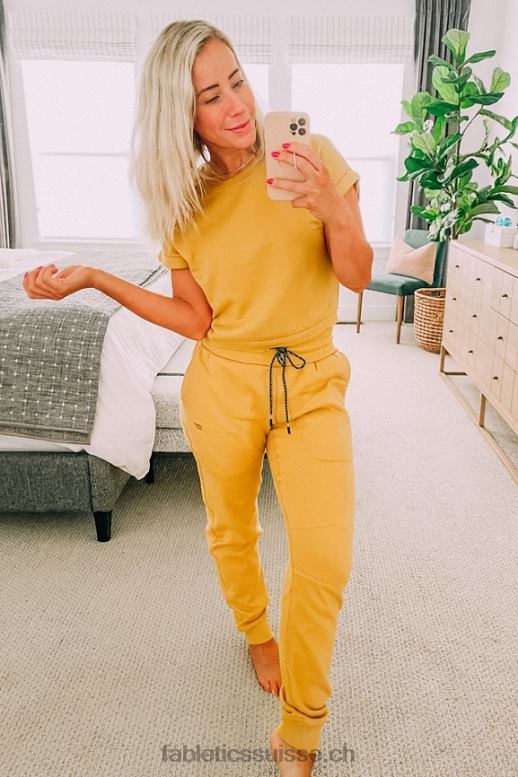 femmes pantalon de survêtement slim éco-responsable B0B6R55 tilleul sauvage/abîme Fabletics
