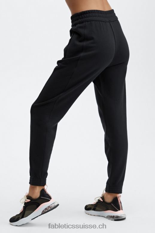 femmes pantalon de survêtement slim éco-responsable B0B6R57 noir/blanc classique Fabletics