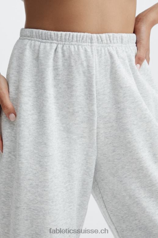 femmes pantalon de survêtement slim incontournable B0B6R134 noir/argent réfléchissant Fabletics