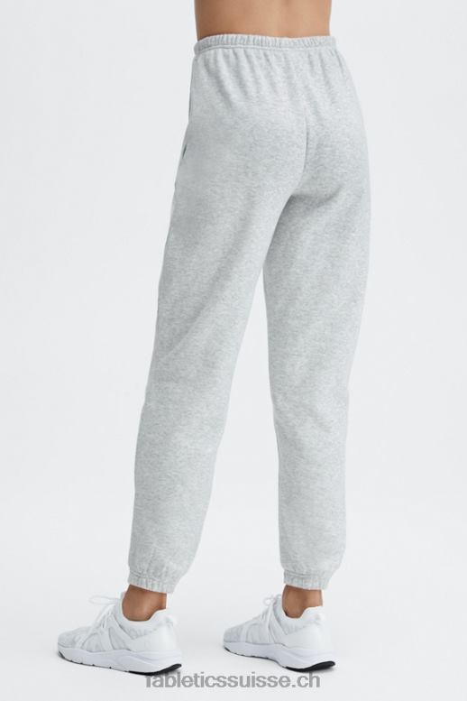 femmes pantalon de survêtement slim incontournable B0B6R134 noir/argent réfléchissant Fabletics