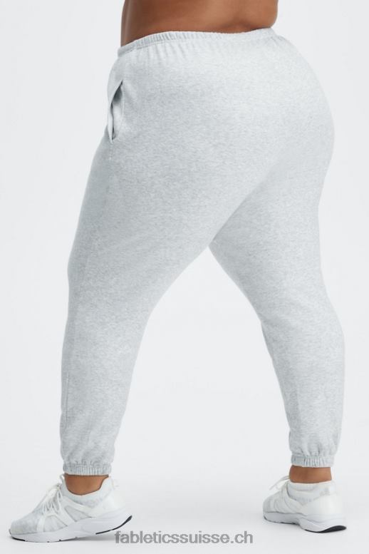 femmes pantalon de survêtement slim incontournable B0B6R135 noir/argent réfléchissant Fabletics