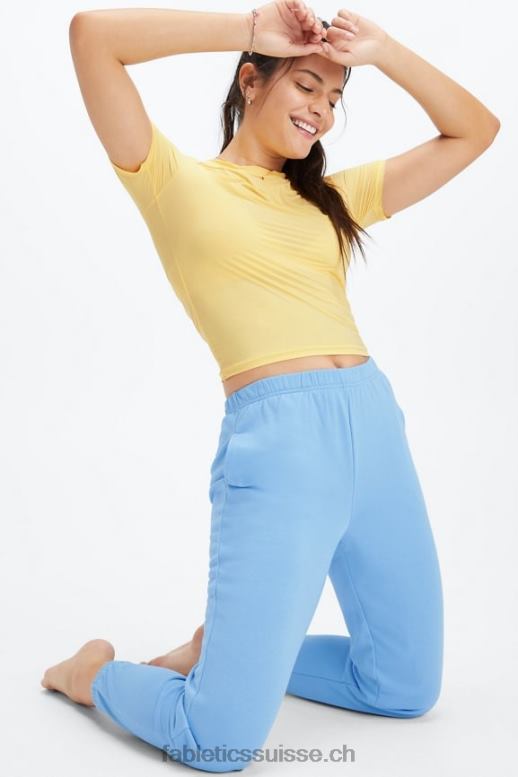 femmes pantalon de survêtement slim léger B0B6R104 cobalt profond/aloès Fabletics