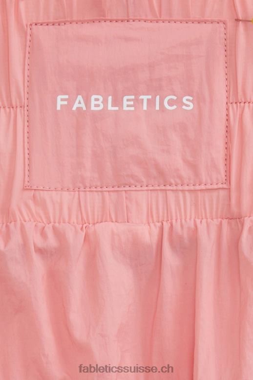 femmes pantalon en nylon passepoilé à taille ultra haute B0B6R7 rouge blush/argent réfléchissant Fabletics