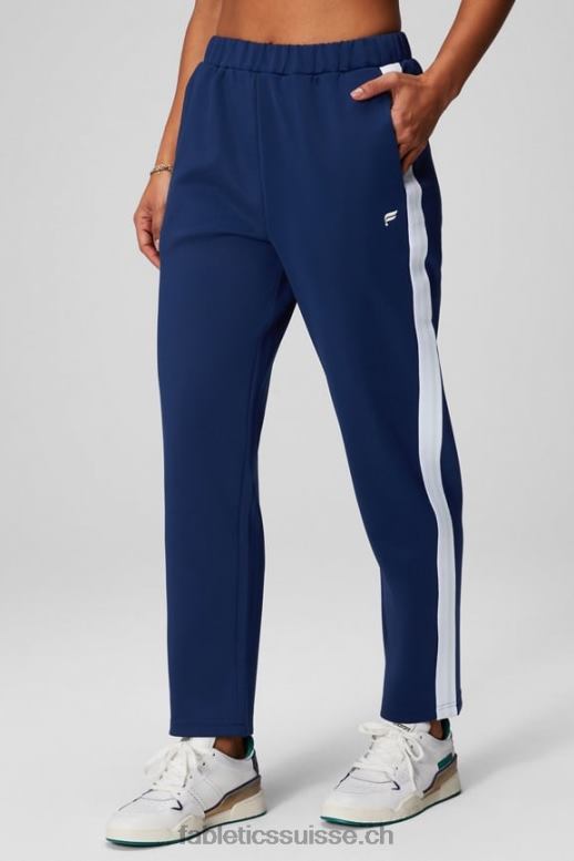 femmes pantalon fuselé en tricot B0B6R33 marine collégiale/rayures multiples Fabletics