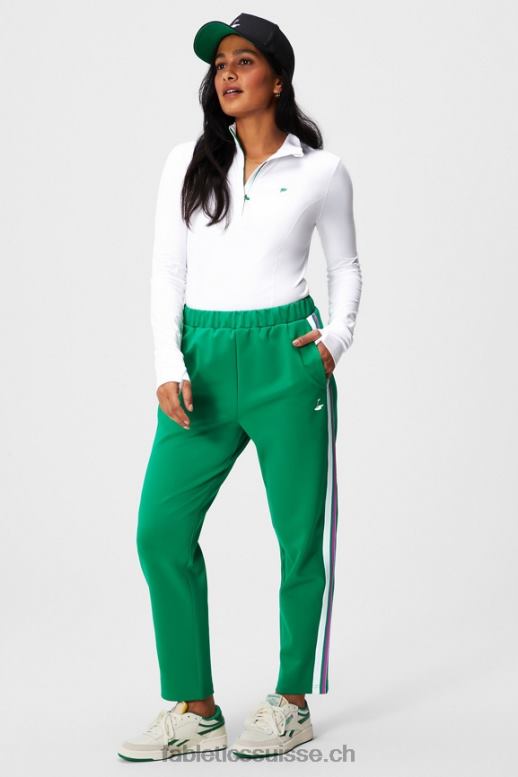 femmes pantalon fuselé en tricot B0B6R34 vert gazon/rayures multiples Fabletics