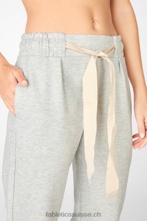 femmes pantalon fuselé émeri B0B6R209 gris clair chiné/latte Fabletics