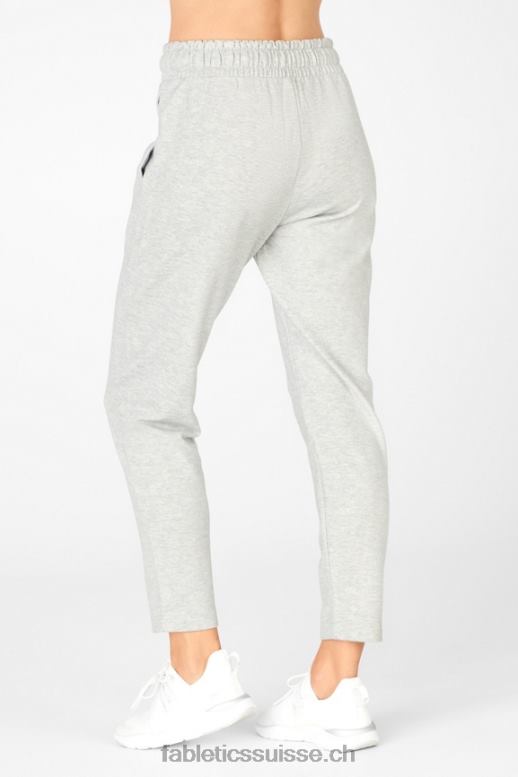 femmes pantalon fuselé émeri B0B6R209 gris clair chiné/latte Fabletics