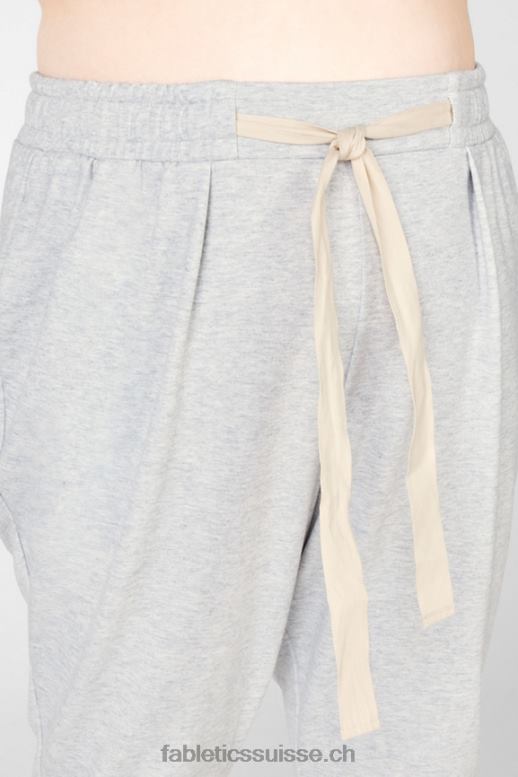 femmes pantalon fuselé émeri B0B6R210 gris clair chiné/latte Fabletics