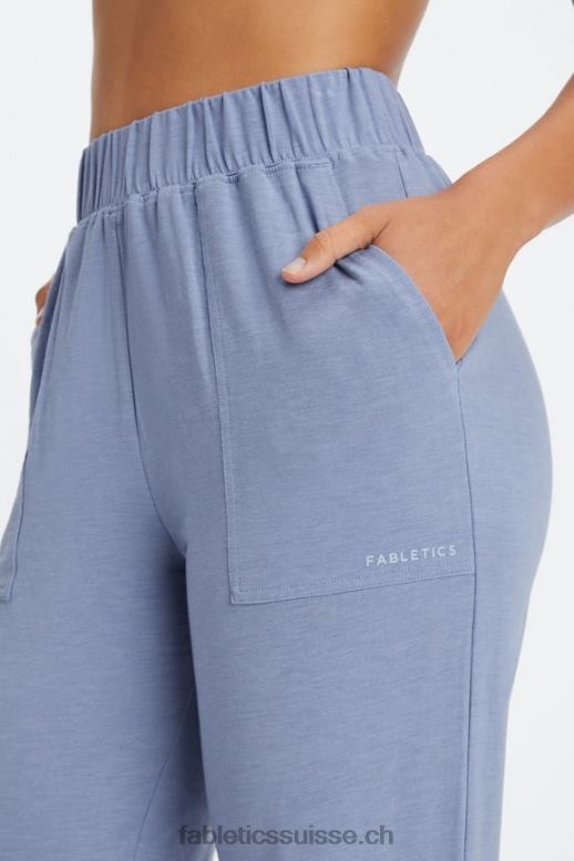 femmes pantalon fuselé restoreknit B0B6R78 blanc classique/marine collégiale/graphique de tennis Fabletics