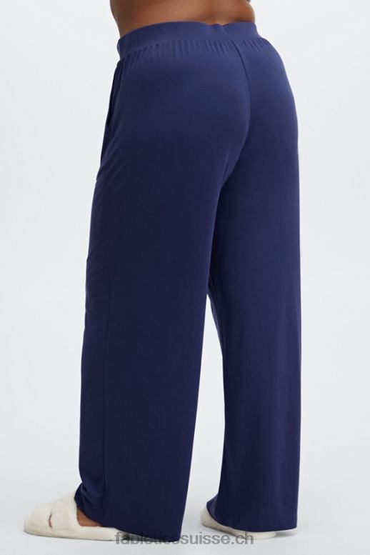 femmes pantalon large en maille élégante B0B6R194 blanc/multicolore Fabletics