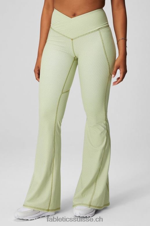 femmes évasé croisé à taille haute B0B6R43 marine foncé/bleu électrique Fabletics