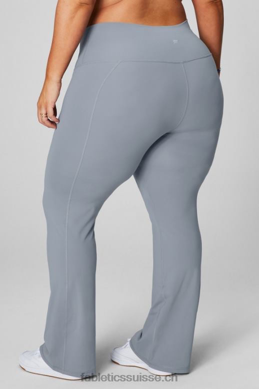 femmes évasé taille ultra haute pureluxe B0B6R11 vert gazon/rayures multiples Fabletics